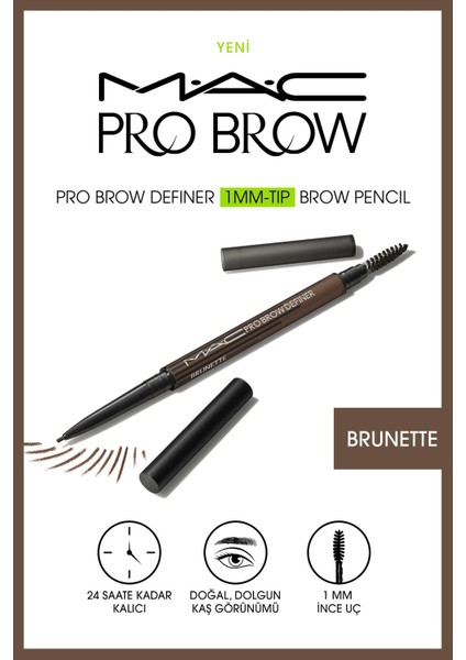 Pro Brow Definer Tip Brow Pencil - Brunette 1 mm