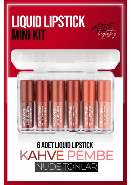 Liquid Lipstick Mini Kit 6pcs