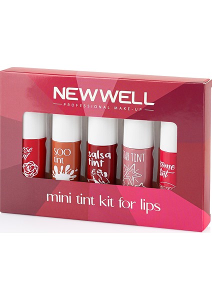 New Well Mini Tint Kit For Lips-Dudaklar Için Mini Tint Kiti