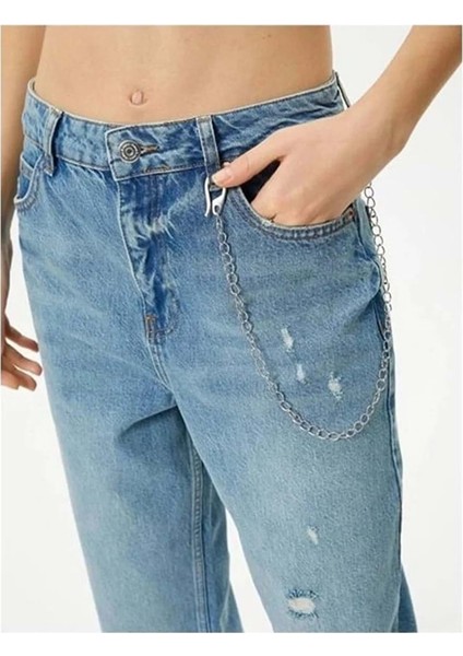 Kadın Giyim Pantolon - Koton - 4SAL40315MD - Açık Indigo - 25/32 fiyatları