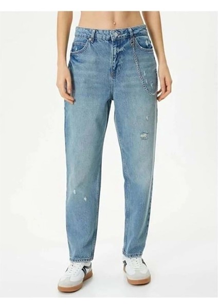 Kadın Giyim Pantolon - Koton - 4SAL40315MD - Açık Indigo - 25/32 modelleri