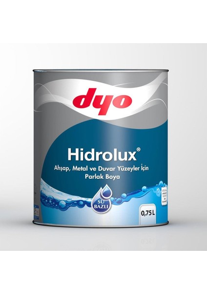 Dyo Hidrolüx 0,75 Litre Beyaz Su Bazlı Ahşap ve Metal Boyası