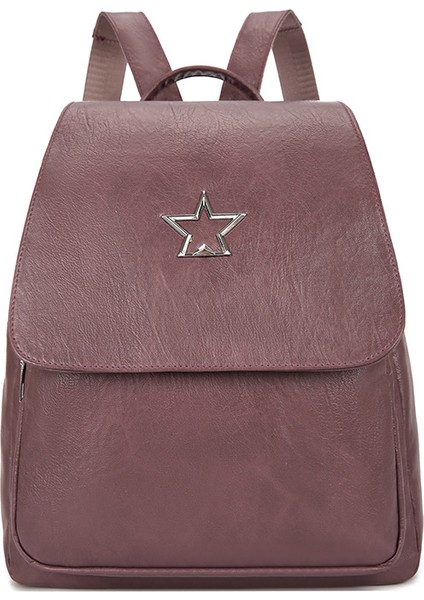 Yumuşak Deri Kadın Sırt Çantası Depolama Seyahat Crossbody Sırt Çantası Rahat Çanta (Yurt Dışından)