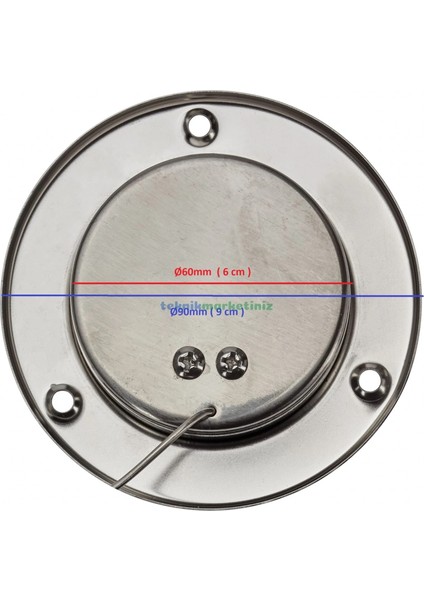 Ø60 mm 0/500 C° 1,5 Metre Kablolu Fırın Termometresi, Önden Flanşlı 500 Derece Kablolu Bahçe, Pizza, Pide, Ekmek, Köy Kara Taş Fırın Isı Gösterge Saati Tfa Dostmann TM832.14.1036.60