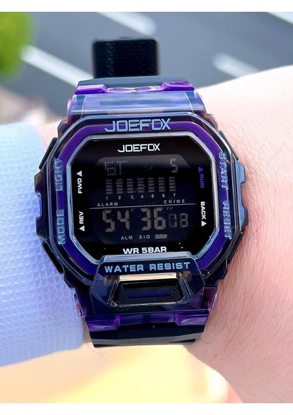 Joefox G-Shock Kasa Çok Renkli Digital 5ATM Suya Dayanıklı 2 Yıl Garantili Spor Kol Saati J-GS07