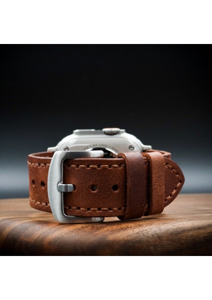Apple Watch Uyumlu Deri Kordon Ultra Kahve Hakiki Deri Klasik saat kordonu fiyatları