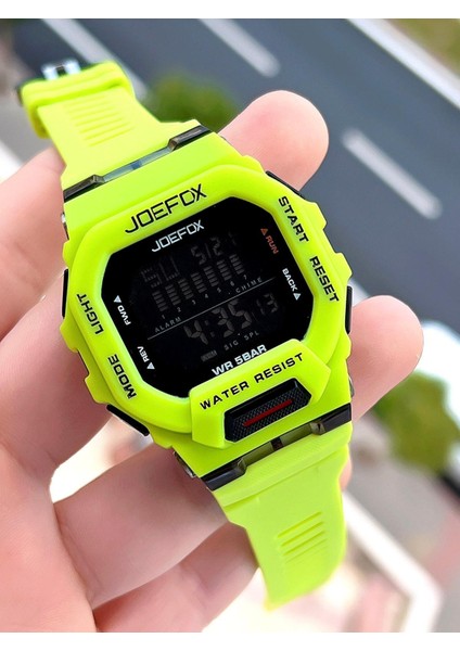 G-Shock Kasa Yeşil/siyah Digital 5 Atm Suya Dayanıklı 2 Yıl Garantili Spor Kol Saati J-GS08