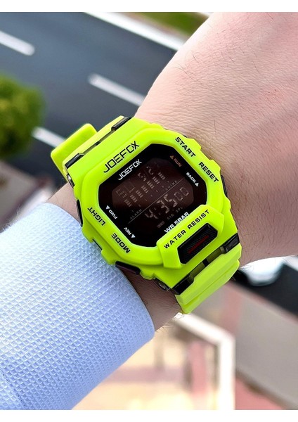 G-Shock Kasa Yeşil/siyah Digital 5 Atm Suya Dayanıklı 2 Yıl Garantili Spor Kol Saati J-GS08