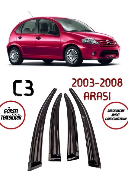 Citroen C3 Cam Rüzgarlığı 2003-2008 Arası