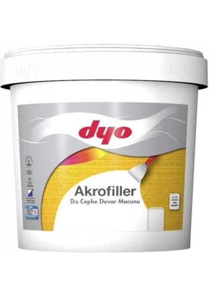 Dyo Akrofiller Dış Cephe Macunu 4,5 kg Beyaz