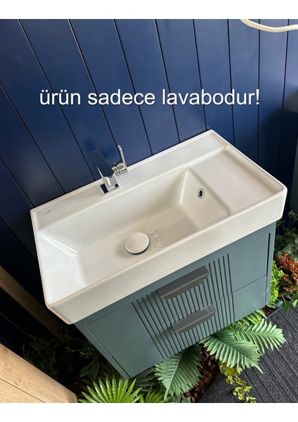 Seramik Cerastyle Sharp 65 x 38 cm Dolap Uyumlu Lavabo