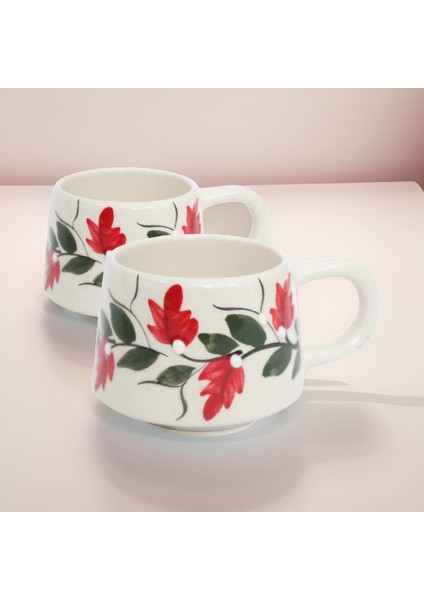 Ilbay Seramik 2 Li Klasik Turuncu Üzüm Bağı Kupa Bardak Mug fırsatları