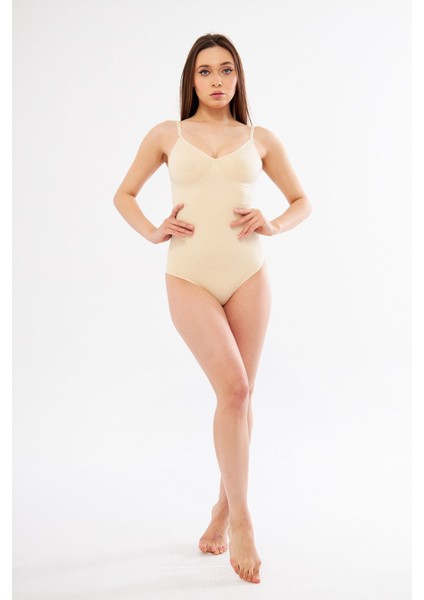 2 Beden Incelten Ayarlanabilir Askılı Dikişsiz Seamless Toparlayıcı Zıbın Korse