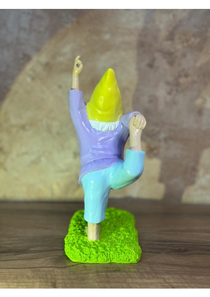Akrobatik Yogacı Cüce Heykel Bahçe Ev Dekorasyon Biblo