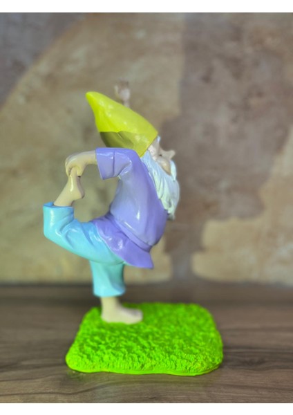 Akrobatik Yogacı Cüce Heykel Bahçe Ev Dekorasyon Biblo