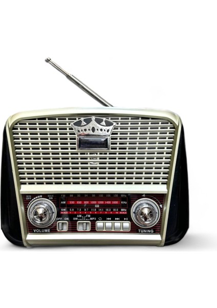 Royal Trend Nostalji Panelli Radyo, Fenerli Nostaljik Radyo (Bluetooth Özellikli)