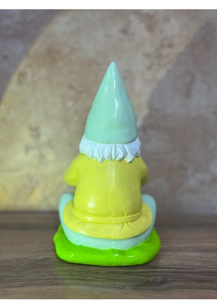 Elleri Birleşik Yogacı Cüce Heykel Bahçe Ev Dekorasyonu Biblo Dekor modelleri