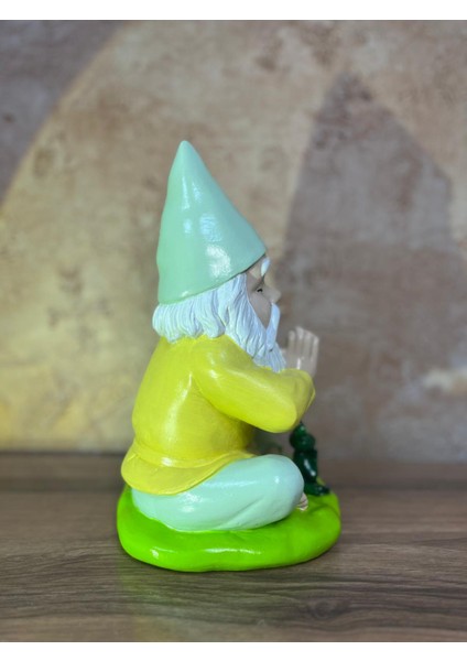 Elleri Birleşik Yogacı Cüce Heykel Bahçe Ev Dekorasyonu Biblo Dekor fırsatları