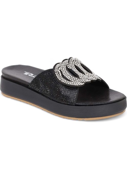 2012-286062 Kadın Abiye ve Ev Içi Anatomik Tabanlı Taşlı Terlik - NKT02012-SIYAH-36 fırsatları