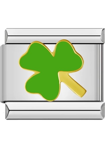 Italyan Charm Yeşil Papatya