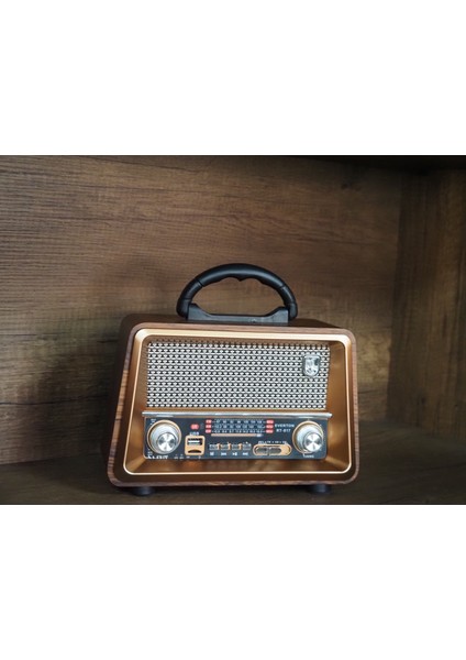 Büyük Boy Gerçek Ahşap Eskitme Görünümlü Kumandalı Nostajik Radyo indirimleri