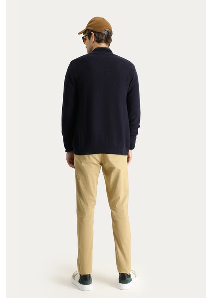 Slim Fit Dar Kesim Likralı Kanvas / Chino Pantolon