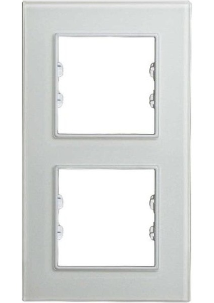 Asfir Schneider Asfora Serisipleksiglas Mat Beyaz Dikey Ikili Çerçeve APG612-21 Modeli