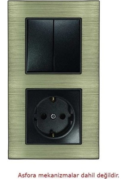 Asfir Schneider Asfora Serisi Alüminyum Bronz Dikey Ikili Çerçeve ALG112-71 Modeli fiyatları