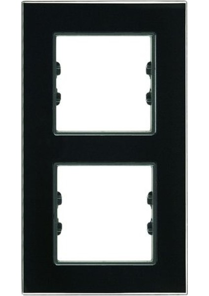 Asfir Schneider Asfora Serisi Parlak Siyah Dikey Ikili Çerçeve APG212-71 Modeli