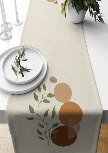 Minimalist Serisi 140X40 cm Dijital Baskılı Runner