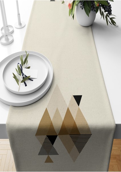 Minimalist Serisi 140X40 cm Dijital Baskılı Runner