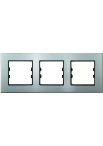 Asfir Schneider Asfora Serisi Pleksiglas Parlak Gümüş Üçlü Çerçeve APG403-71 Modeli