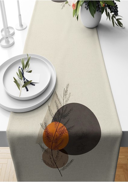 Minimalist Serisi 140X40 cm Dijital Baskılı Runner