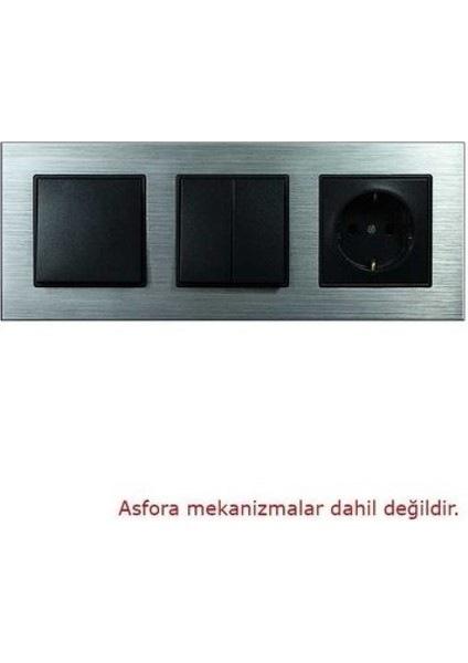 Asfir Schneider Asfora Serisi Alüminyum Gümüş Üçlü Çerçeve ALG203-71 Modeli modelleri