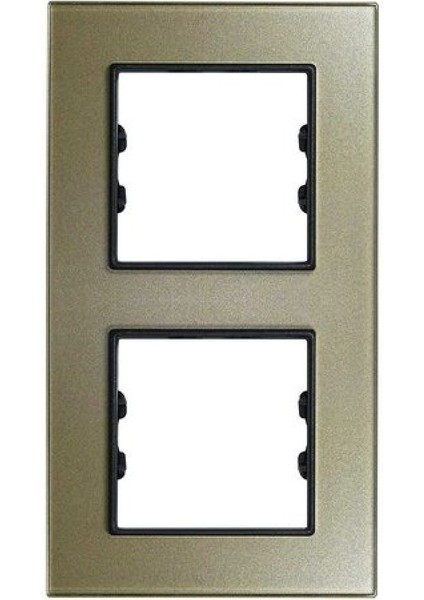 Asfir Schneider Asfora Serisi Pleksiglas Şampanya Dikey Ikili Çerçeve APG312-71 Modeli