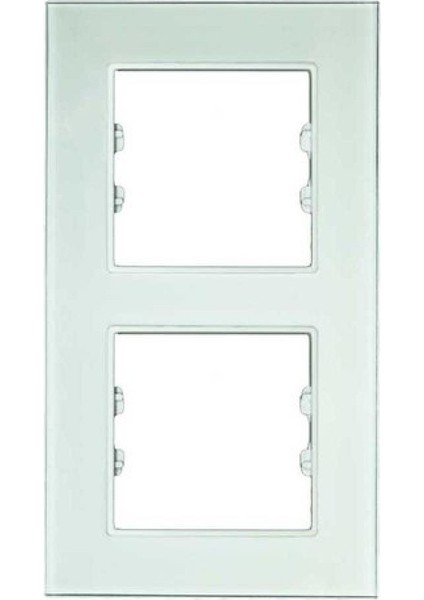 Asfir Schneider Asfora Serisi Pleksiglas Beyaz Dikey Ikili Çerçeve APG112-21 Modeli