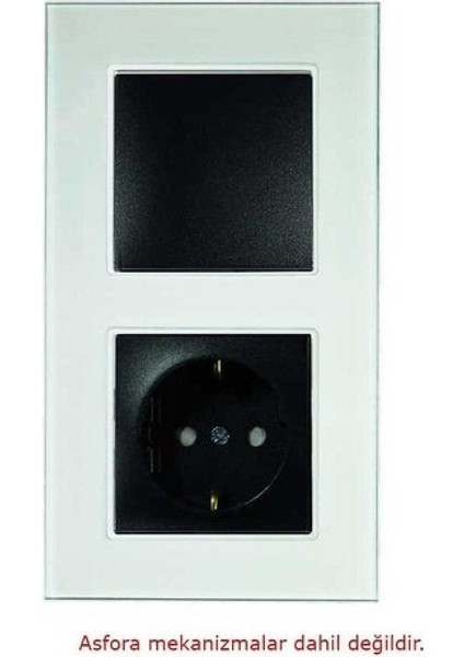 Asfir Schneider Asfora Serisi Pleksiglas Beyaz Dikey Ikili Çerçeve APG112-21 Modeli fiyatları