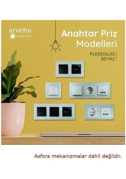 Asfir Schneider Asfora Serisi Pleksiglas Beyaz Dikey Ikili Çerçeve APG112-21 Modeli modelleri