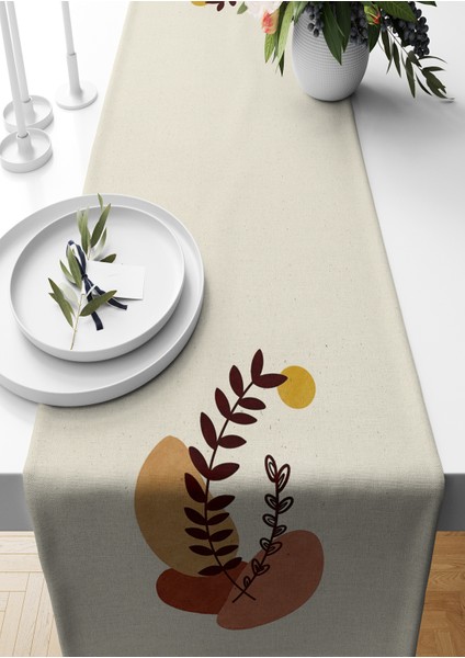 Minimalist Serisi 140X40 cm Dijital Baskılı Runner