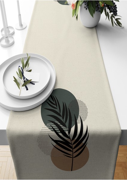 Minimalist Serisi 140X40 cm Dijital Baskılı Runner