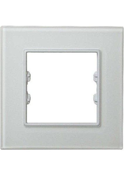 Asfir Schneider Asfora Serisipleksiglas Mat Beyaz Tekli Çerçeve APG601-21 Modeli