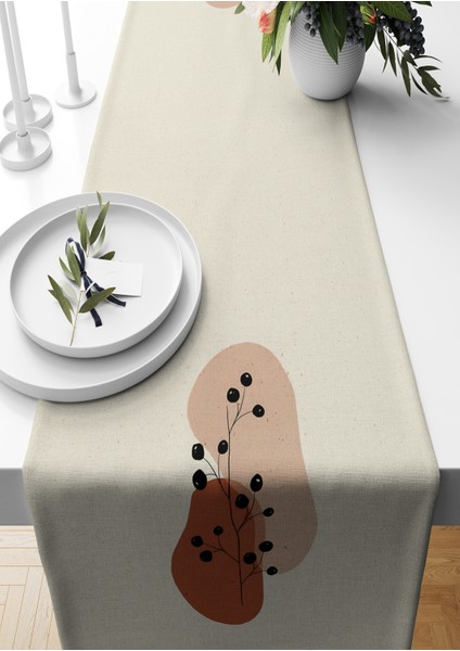 Minimalist Serisi 140X40 cm Dijital Baskılı Runner