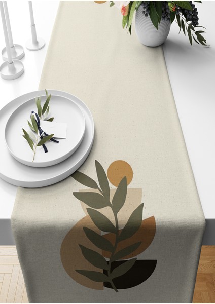 Minimalist Serisi 140X40 cm Dijital Baskılı Runner