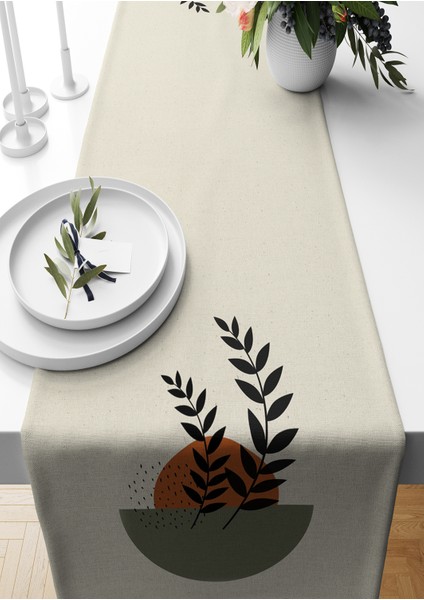 Minimalist Serisi 140X40 cm Dijital Baskılı Runner