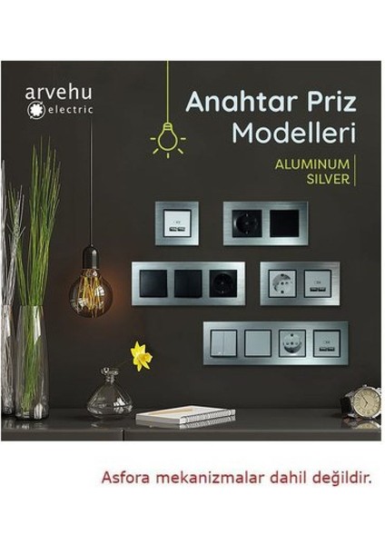 Asfir Schneider Asfora Serisi Alüminyum Gümüş Altılı Çerçeve ALG206-71 Modeli fiyatları