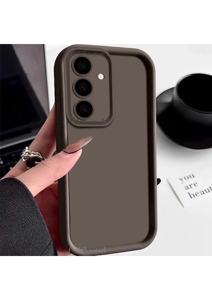 Samsung Galaxy A35 Kılıf Kare Kamera Korumalı Yumuşak Ince Hafif Zarif Tasarım Darbeye Dayanıklı Yükseltili Kapak
