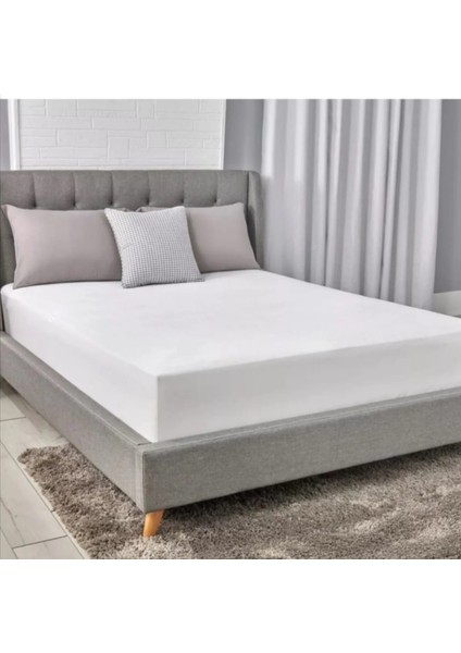Yeni Ürün Çift Kişlik Alez Sıvı Geçirmez Alez Yatak Alezi Yatak Koruyucu 160 x 200 cm Alez Yatak Odası Tekstli Avantajli Ürün Lastikli Çarşaf Beyaz Çarşaf