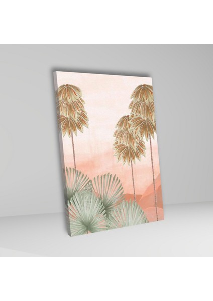 3'lü Kanvas Duvar Tablosu Boho Şarap Içen Kadın ve Okaliptüs modelleri