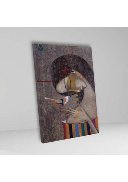 3'lü Kanvas Duvar Tablosu Peter Mitchev Boho Kadın ve Çiçekler modelleri