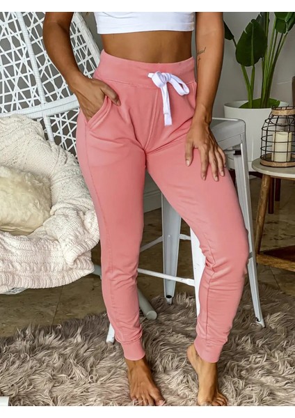 Kadın Kısa Kollu Madonna Yaka Viskon Crop Bluz Cepli Iki Iplik Eşofman Takım fırsatları